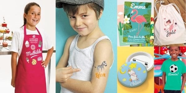 Cadeaux personnalisés pour enfants et copains